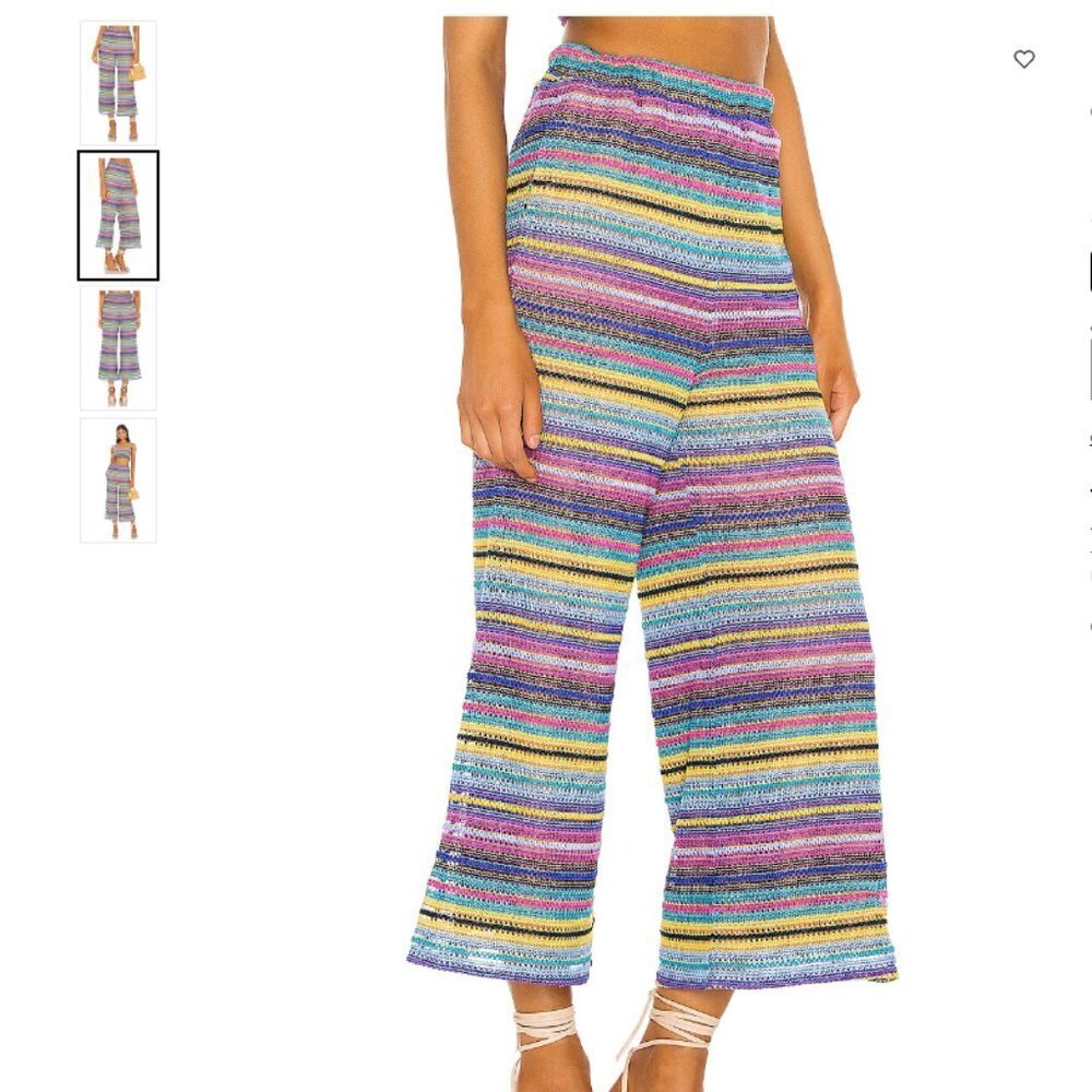 NWOT MAJORELLE Rebecca Pant in rainbow size small - Picture 2 of 6